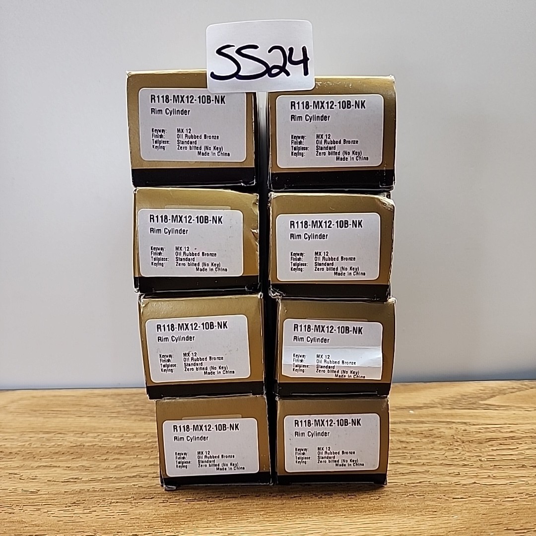 GMS Industries R118-MX12-10B-NK MX12 Keyway Rim Cylinders Lot Of 8