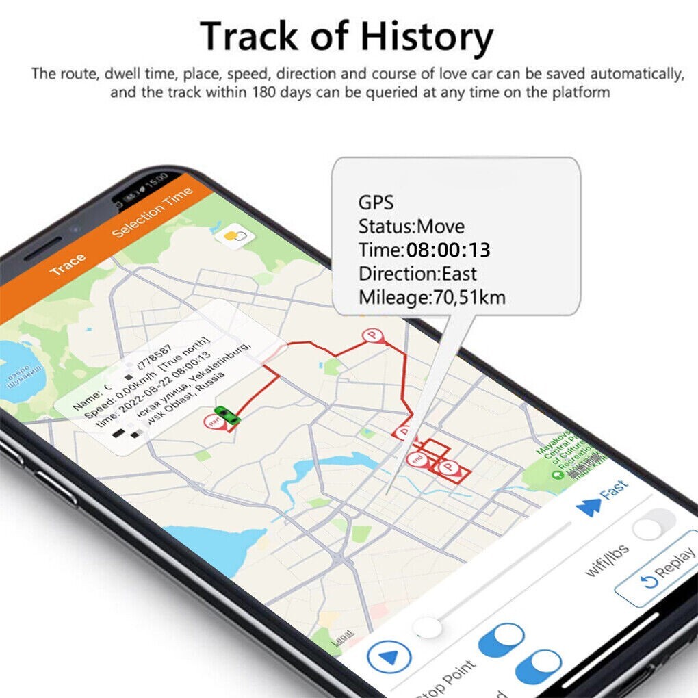 4G Car GPS Tracker Real-time Tracking Locator Device Remote Control Anti Theft⚘
