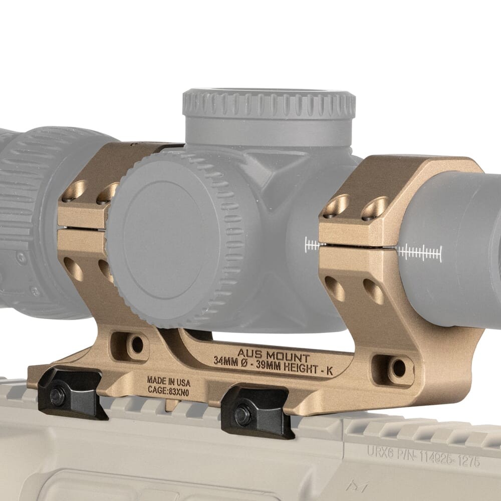 Reptilia AUS 34mm 1.53" Short FDE Optic Mount (100-251): NEW, Free Shipping