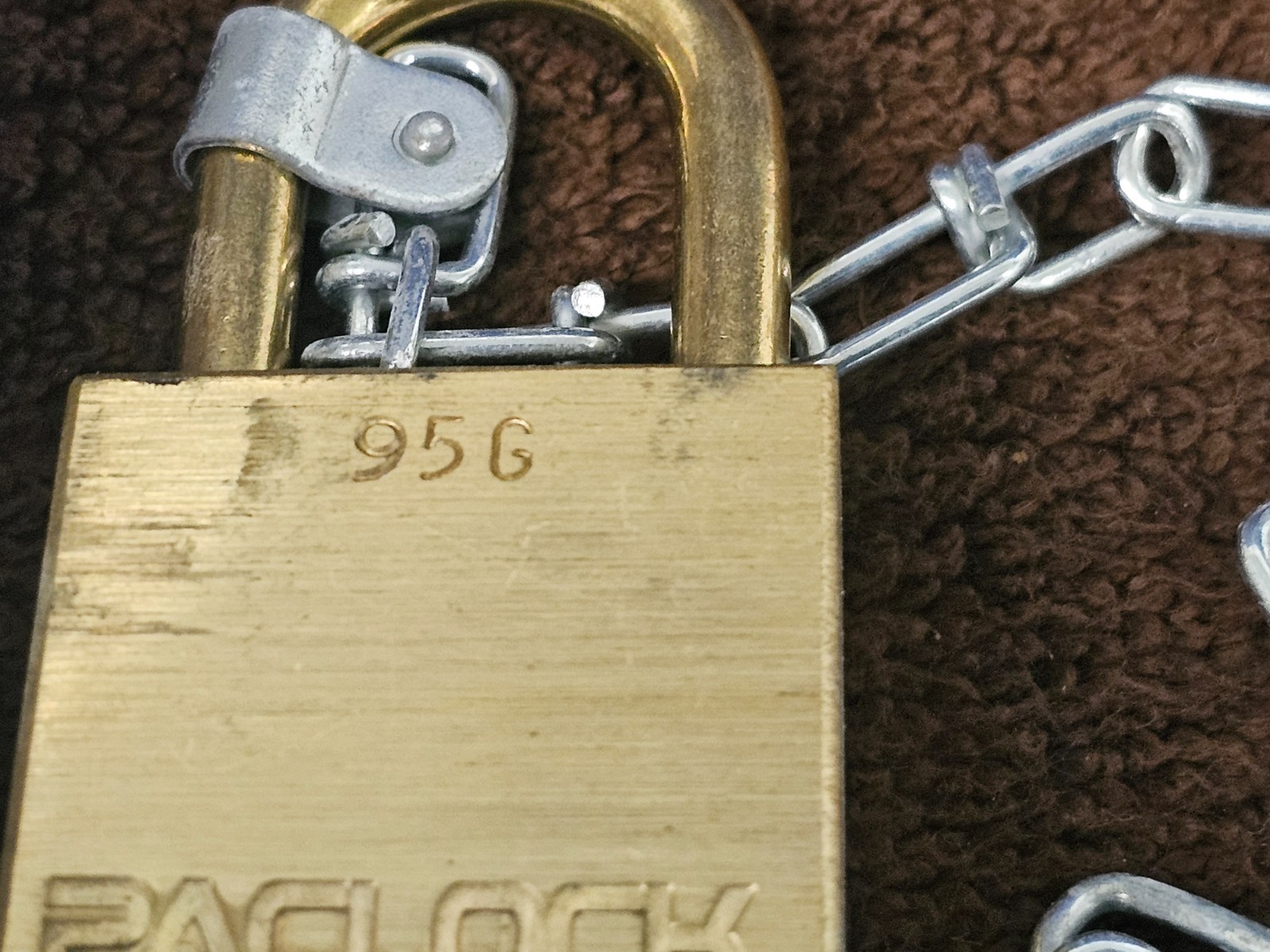 Pacific Lock Padlock PacLock AA59486-1AB10S2 Laminated Brass Military Surplus