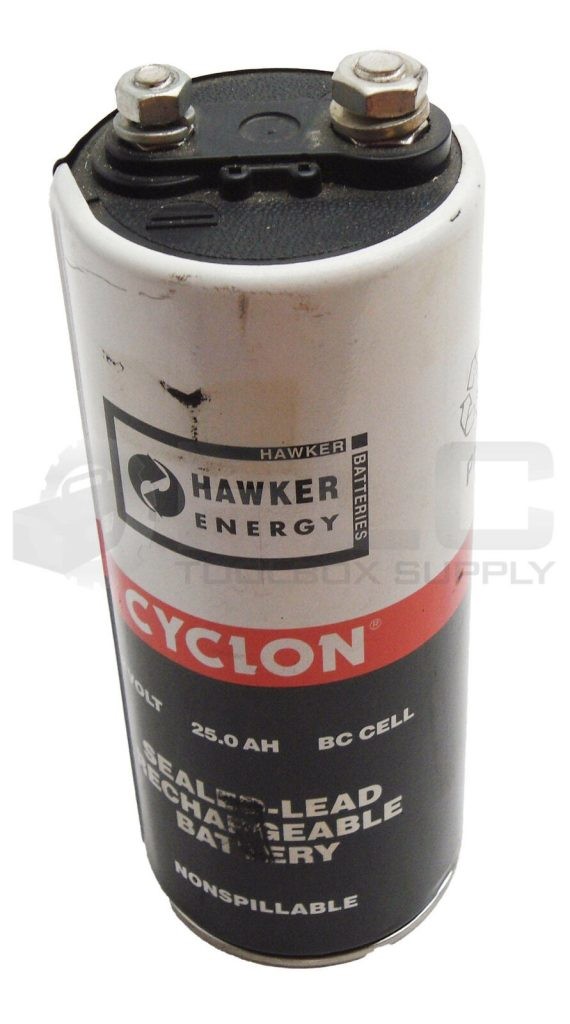HAWKER ENERGY 0820-0004 SEALED LEAD RECHARGEABLE BATTERY 2V 25.0AH