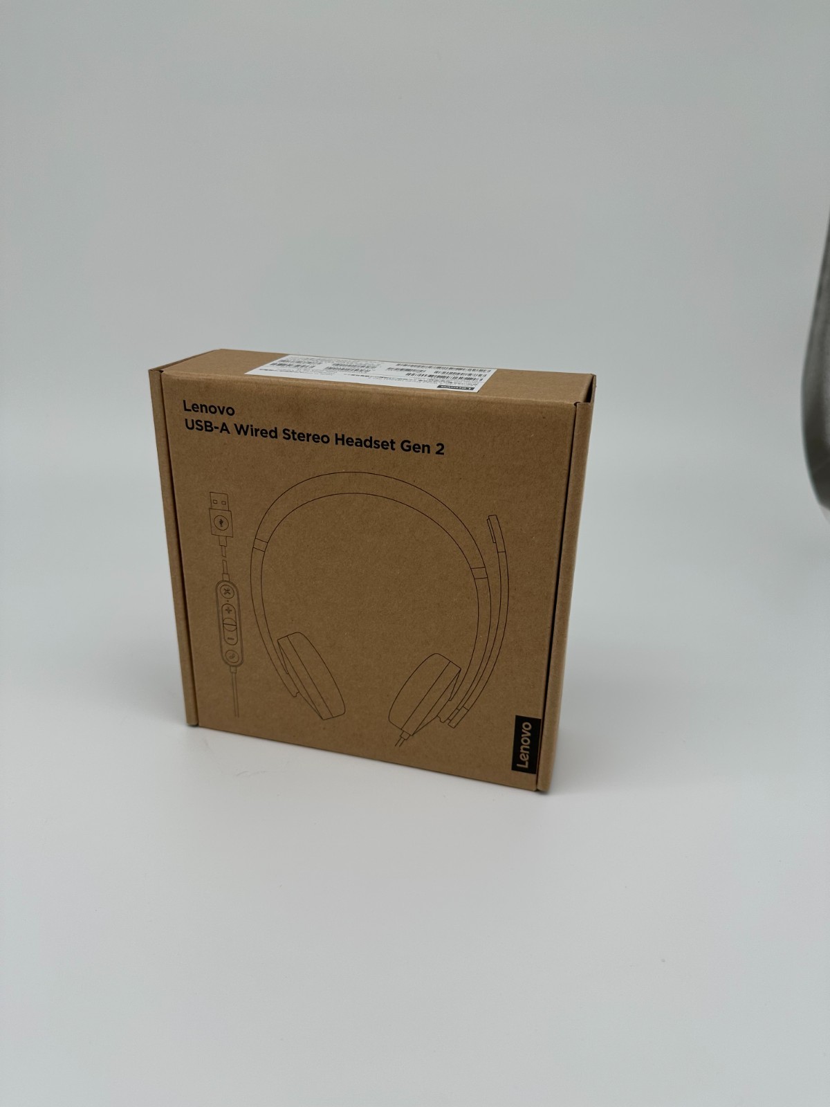 Lenovo 120 Stereo USB-A Wired Stereo Headset Model L120 New In Box