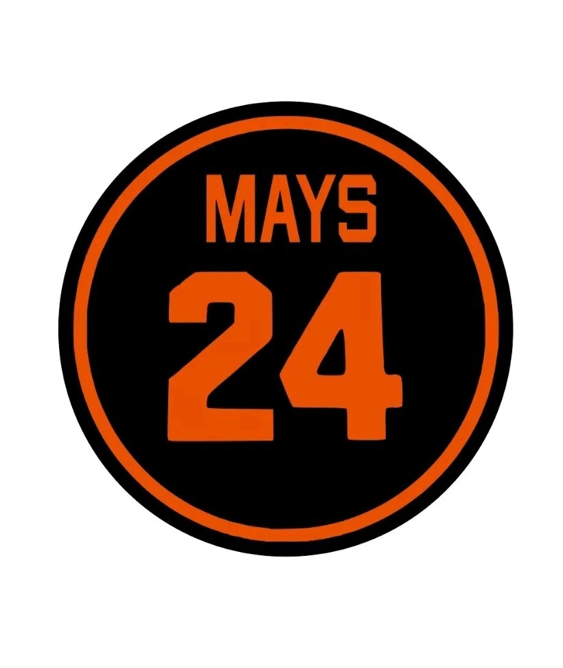 Willie Mays 24 Vinyl Decal Sticker Memorial San Francisco Giants baseball