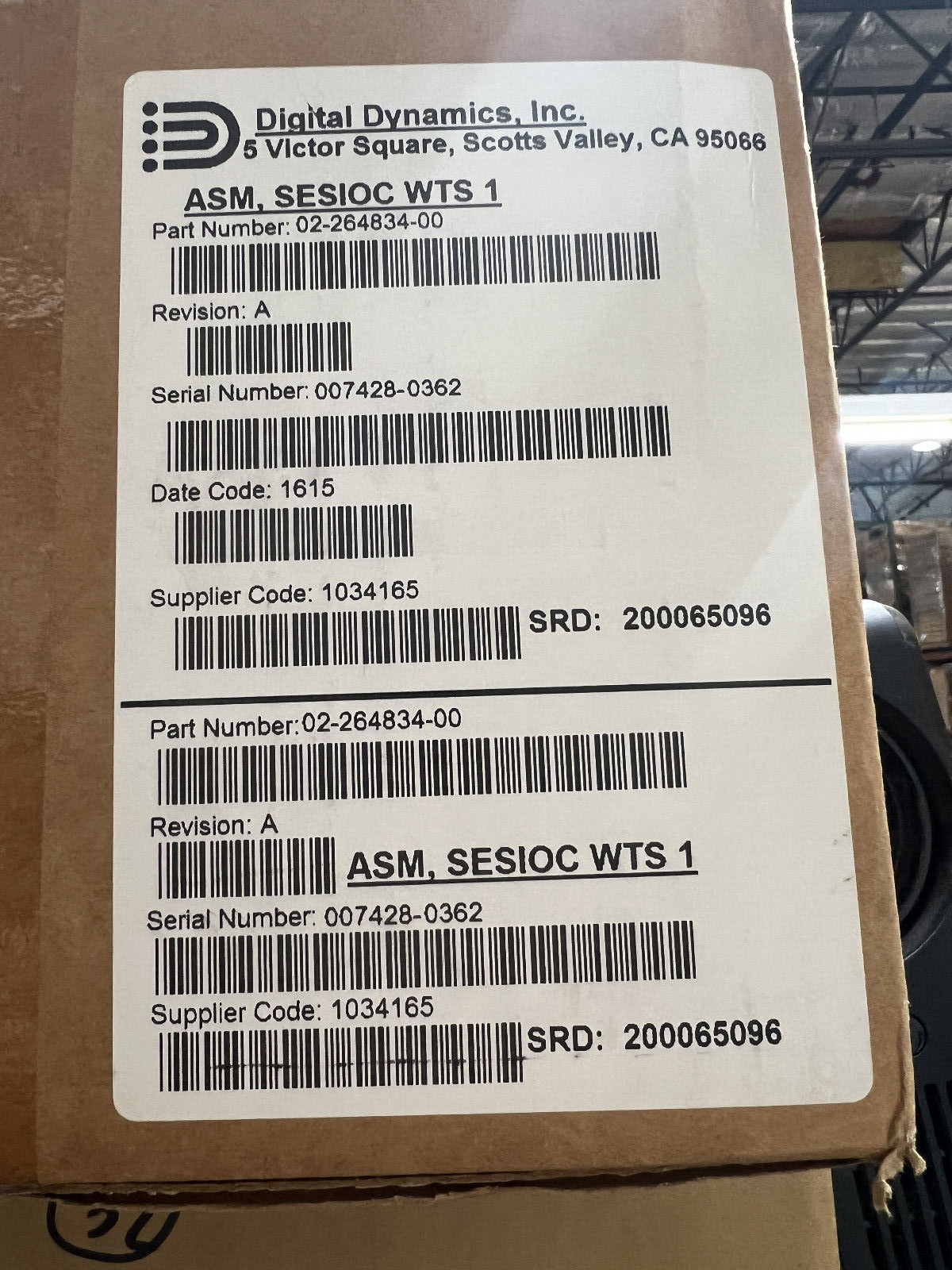 LAM VECTOR WTS1 SIOC 02-264834-00 *NEW*