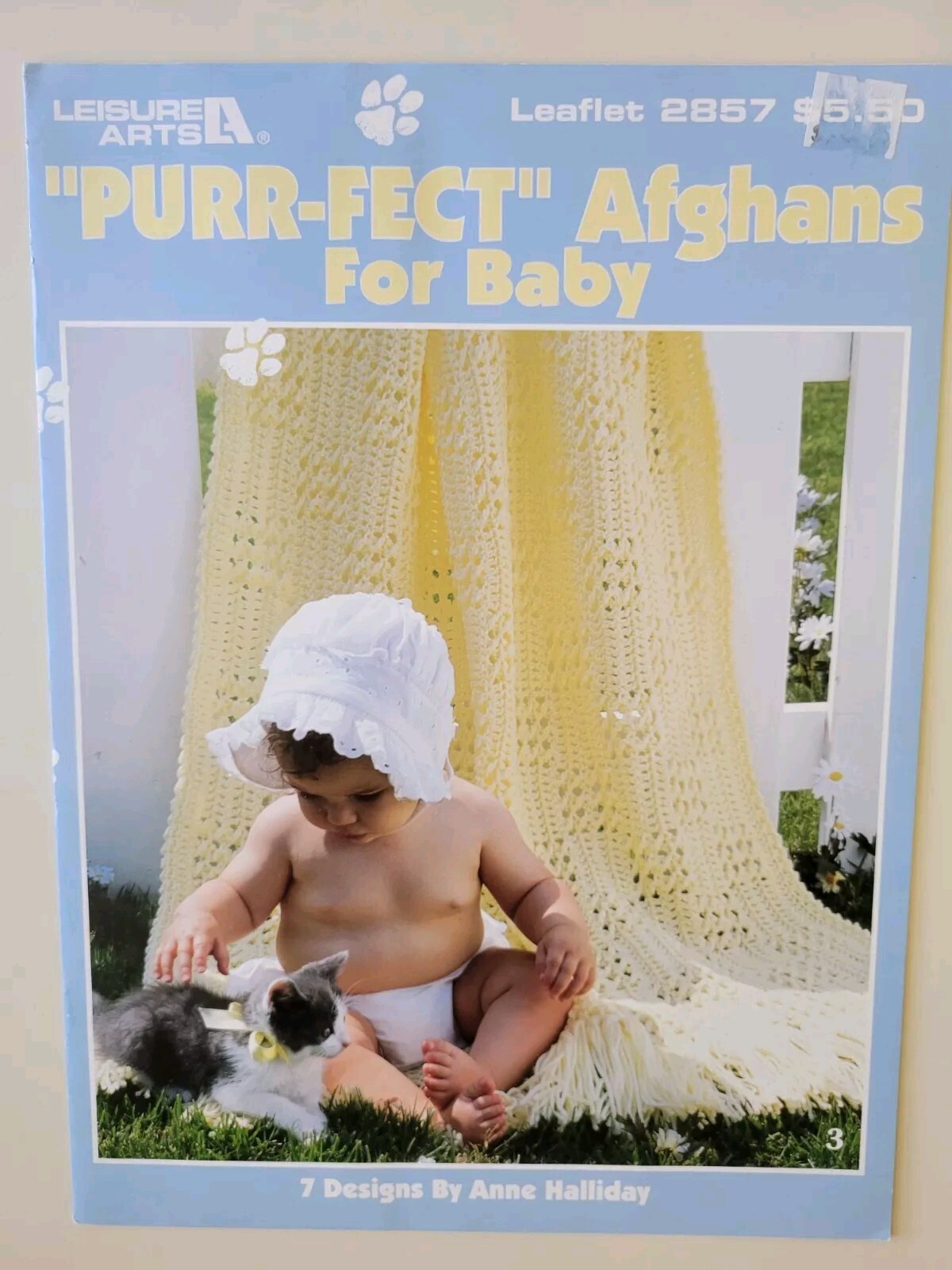 Leisure Arts - "Purr-fect" Afghan for Baby # 2857 7 Designs by Anne Halliday