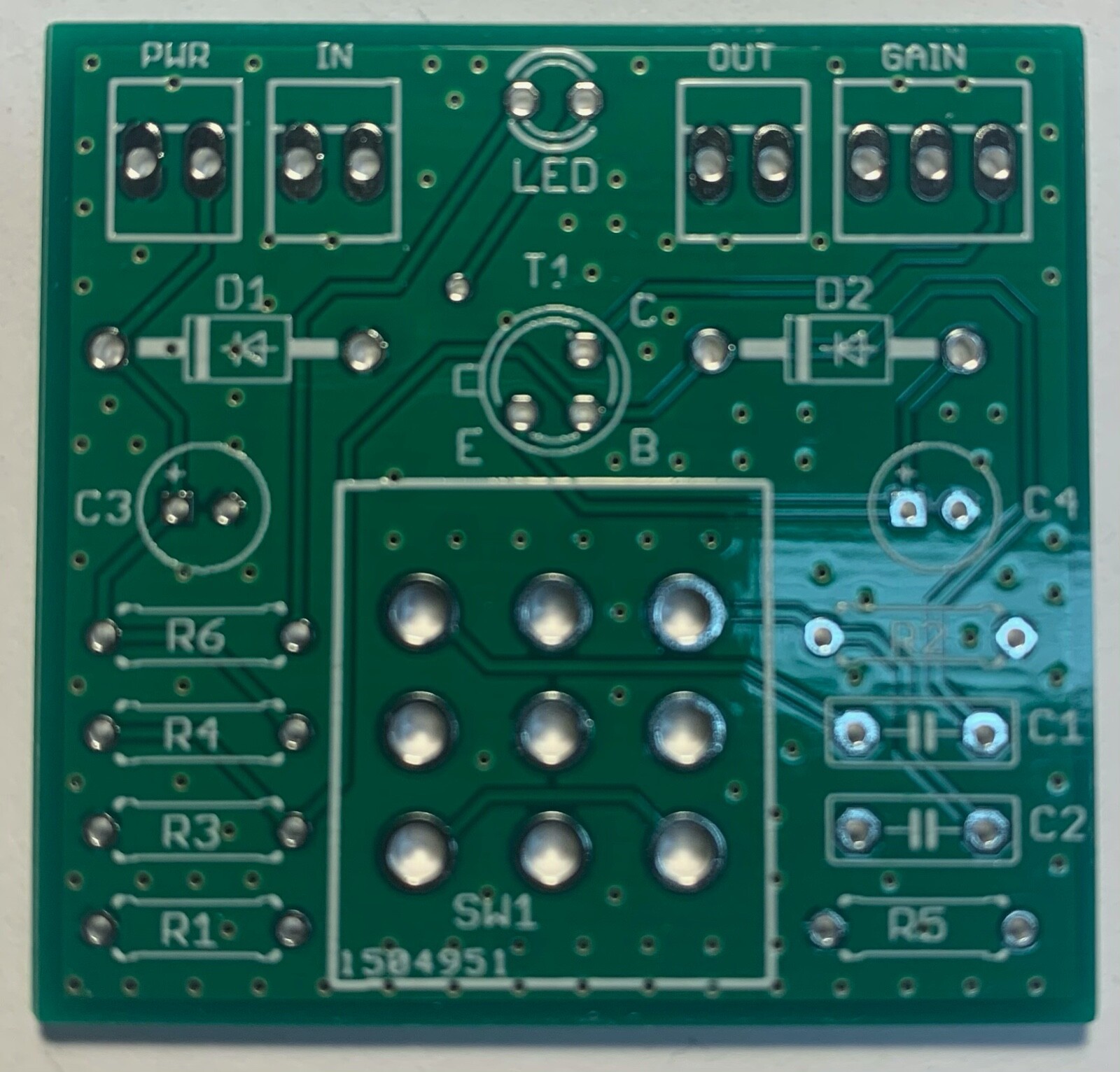 Dallas Rangemaster Treble Booster Overdrive Clone Guitar Effect Pedal DIY PCB