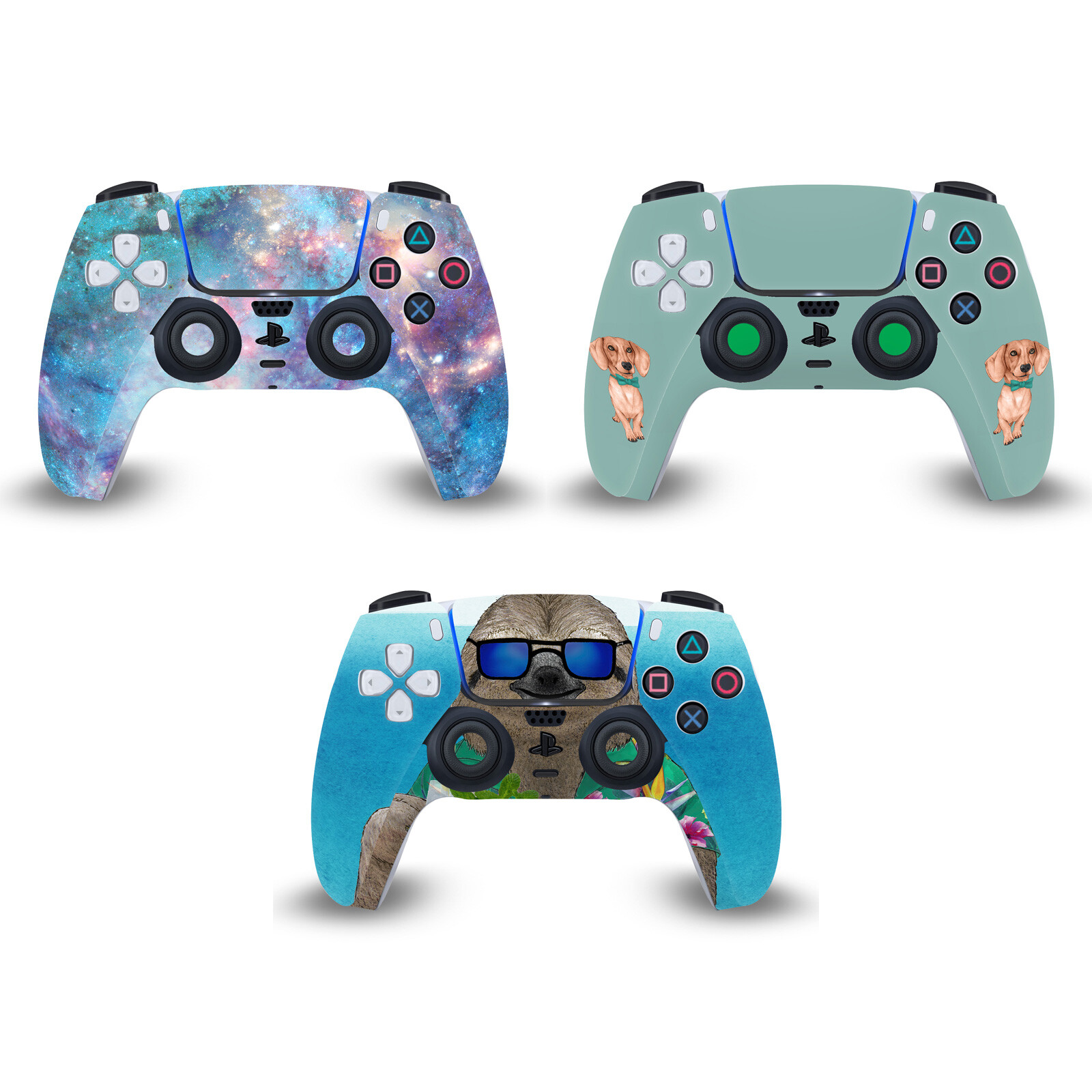 OFFICIAL BARRUF ART MIX VINYL SKIN DECAL FOR PS5 SONY DUALSENSE CONTROLLER