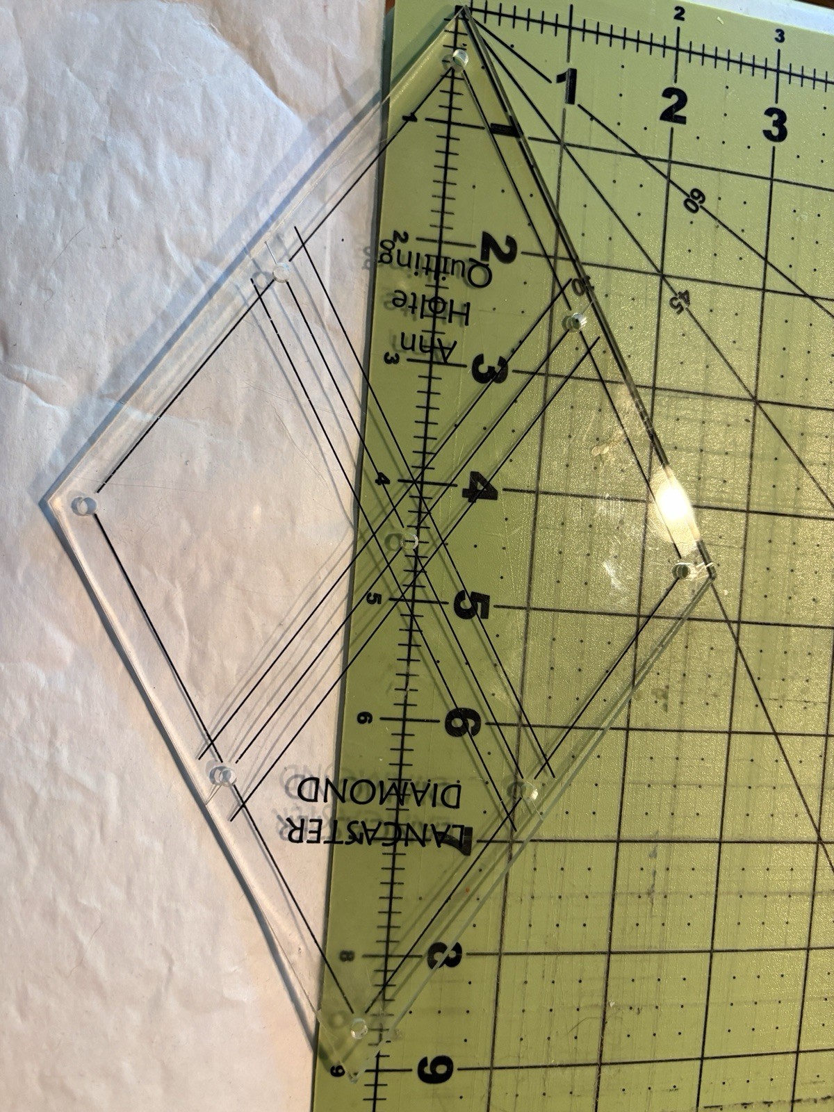 Diamond Template - Clear 1/8 Inch 30 Degree