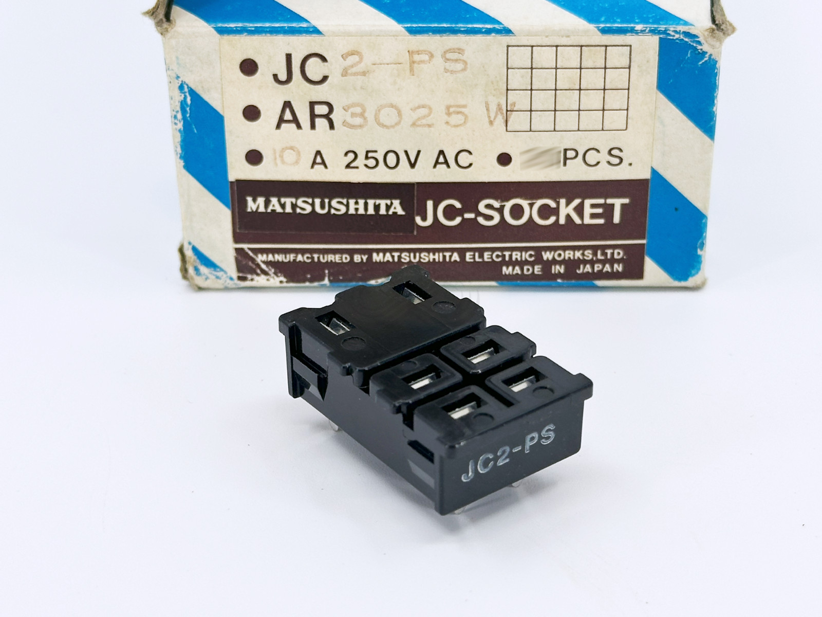 1X JC2-PS MATSUSHITA 6 Position Relay Socket 10A 250VAC For JC2 Relays