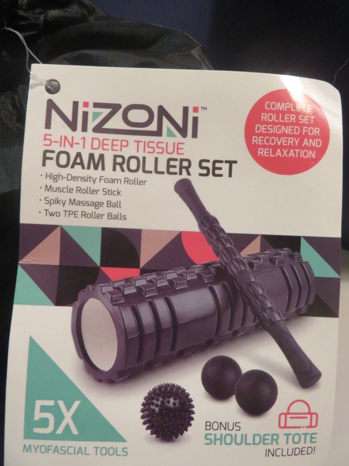 Nizoni 5 in 1 Deep Tissue Foam Roller Set