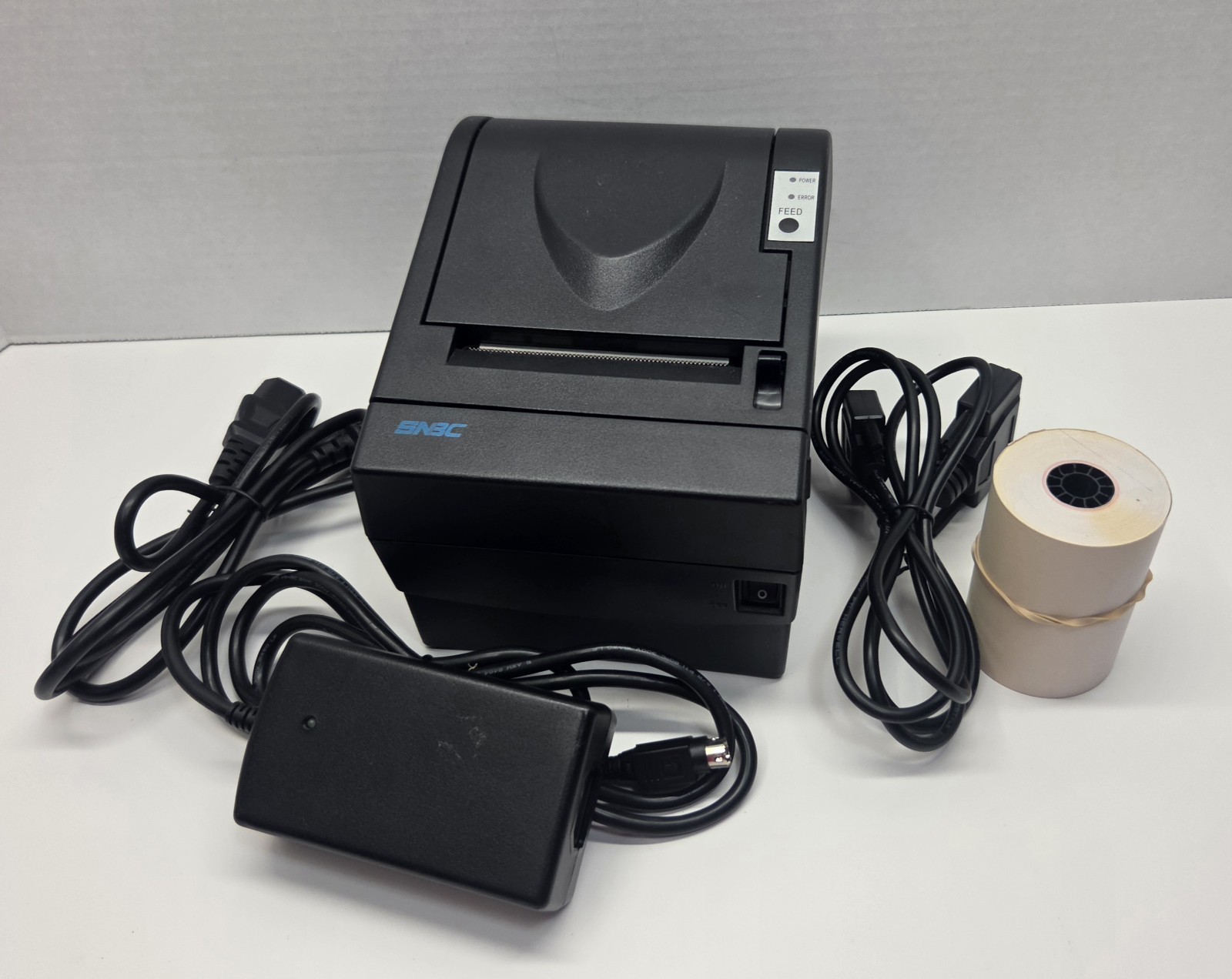 SNBC BTP- 2002NP POS Thermal Receipt Printer Serial Connection Set Tested