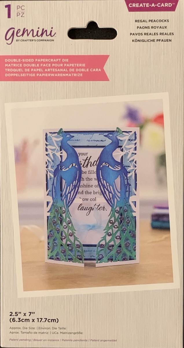 Crafter’s Companion Gemini Create A Card Regal Peacocks Metal Die