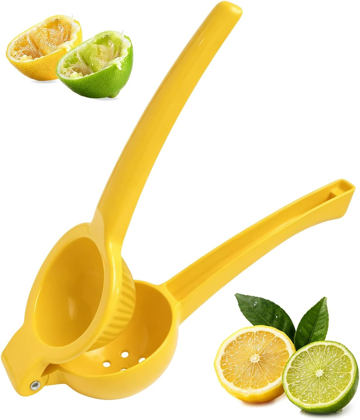 Lemon Squeezer, Fast Effortless Juice Extraction with Large Metal Citrus Juicer,