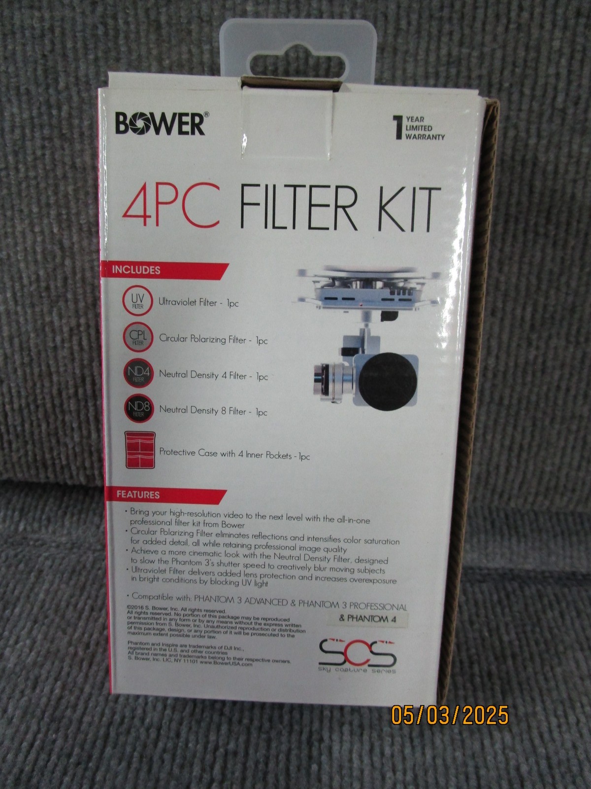 4 Pk Bower Sky Capture Series Drone Filters Phantom