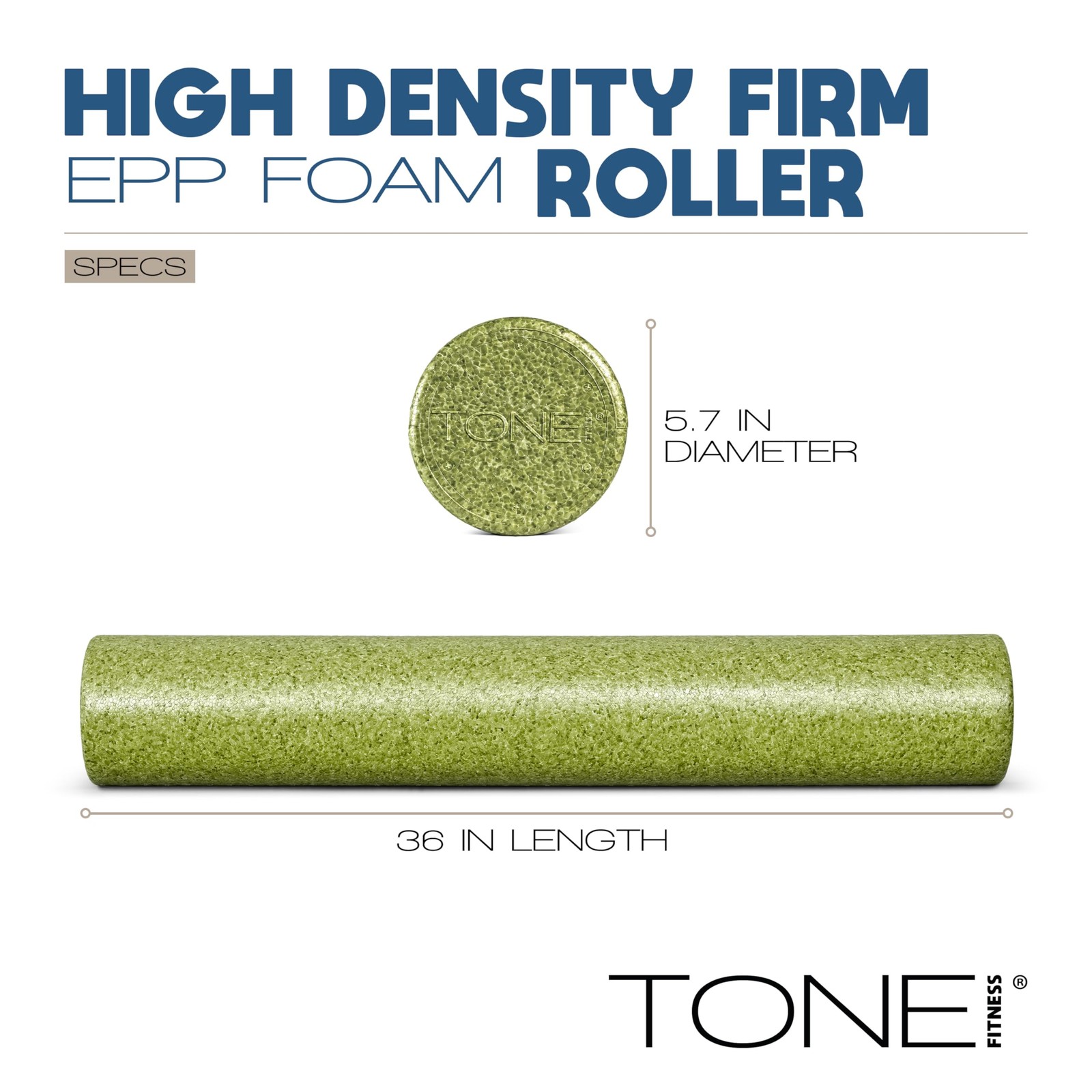 High Density EPP Foam Exercise Foam Roller for Yoga, Pilates, Stretching, Mas...