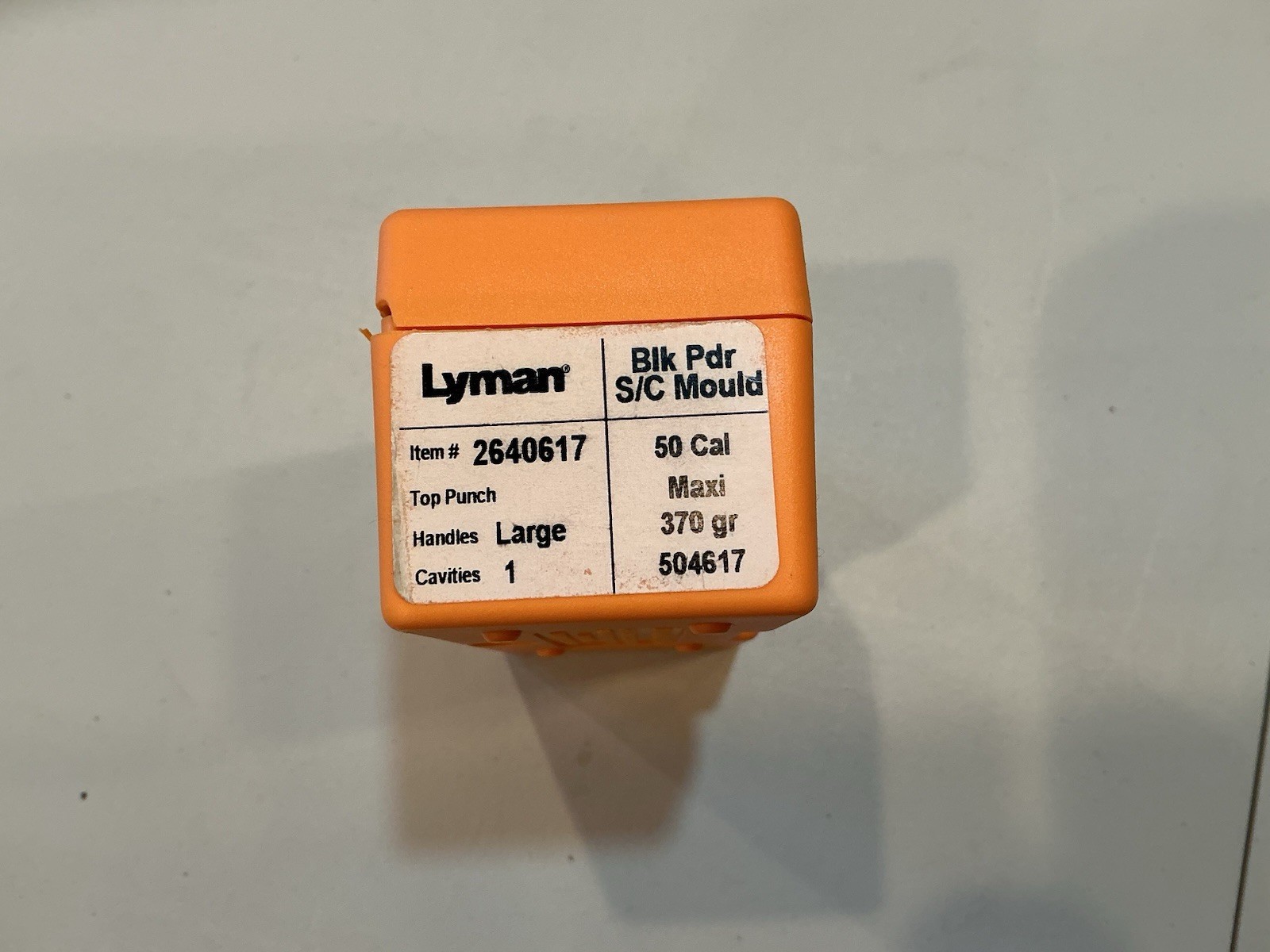 Lyman 50 Cal Maxi  370gr Black Powder Bullet Mold 1 Cavity MPN 2640617 504617