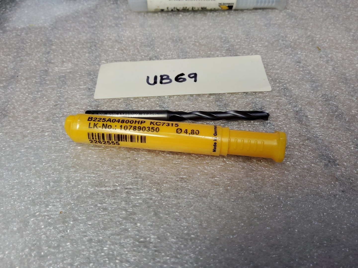 KENNAMETAL 4,8 MM (.1889") Carbide Coolant drill, 1.5" LOC, 3.25" OAL,  KC7315