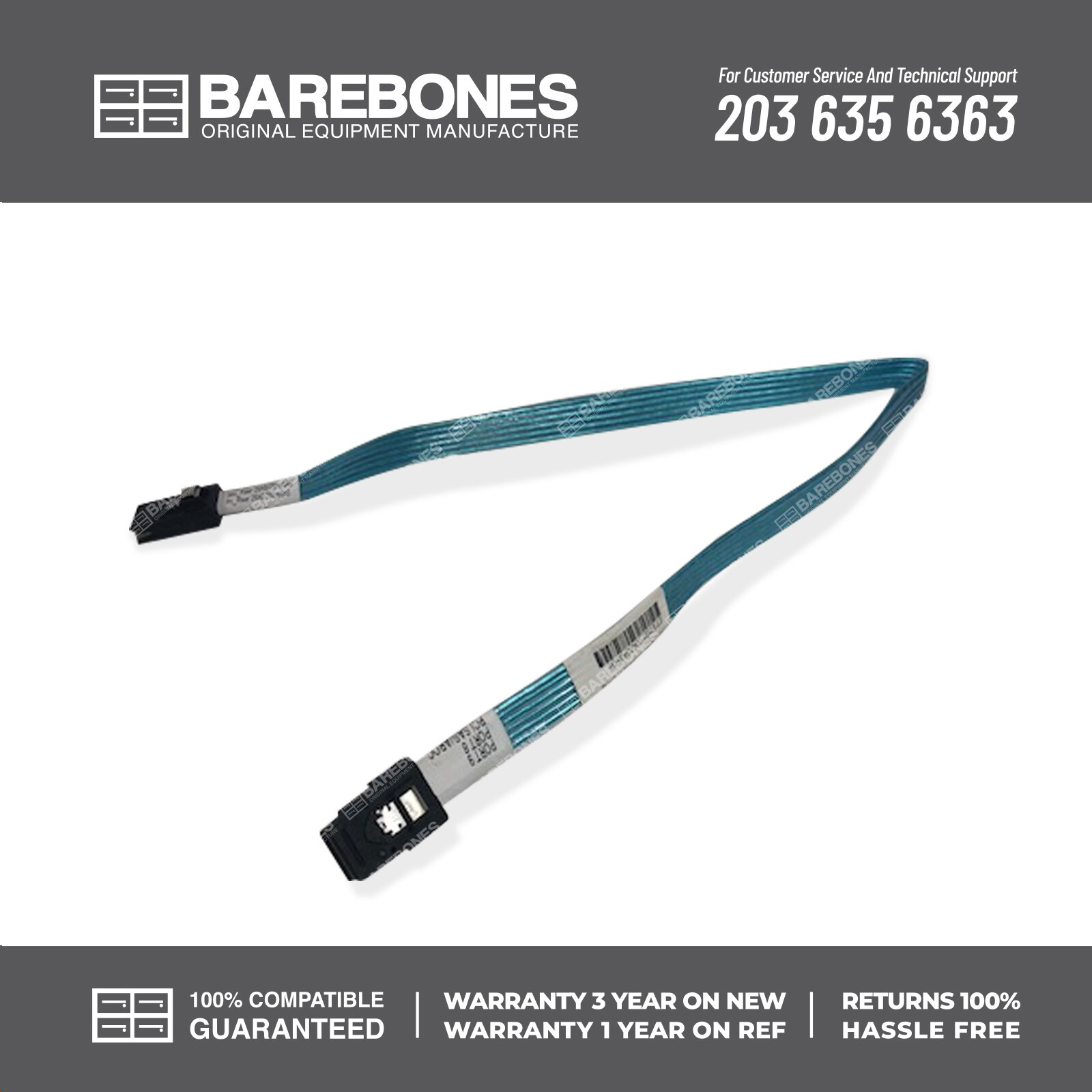 869826-001 COMPATIBLE  NEW BULK HPE Mini SAS ST to RA 33in cable