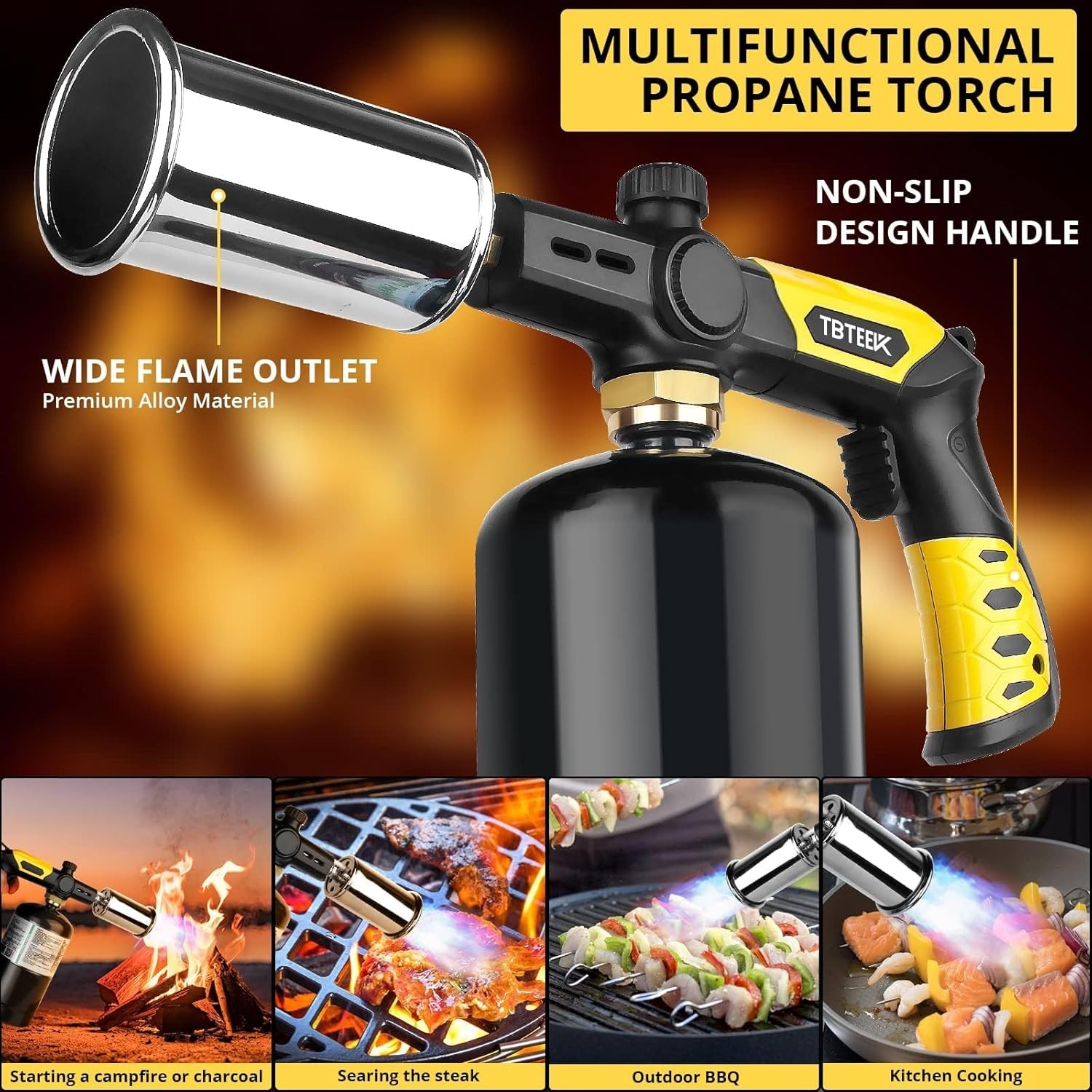 Powerful Cooking Torch, Sous Vide Propane Torch, Kitchen Culinary Grilling To...