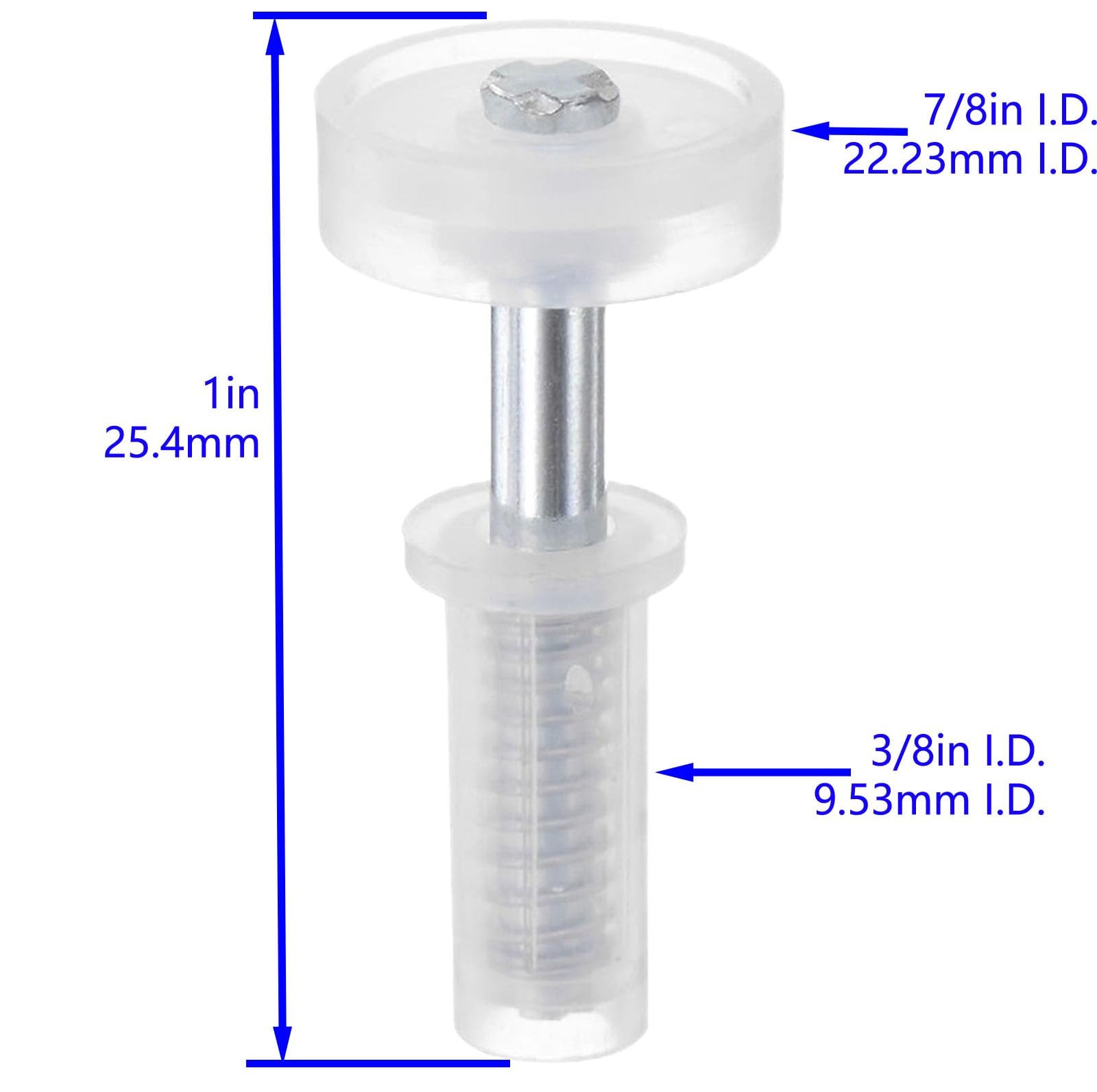 4 Pcs Bi-Fold Door Top Roller Guide Wheel and Pivot, Spring 2 Pack, 4