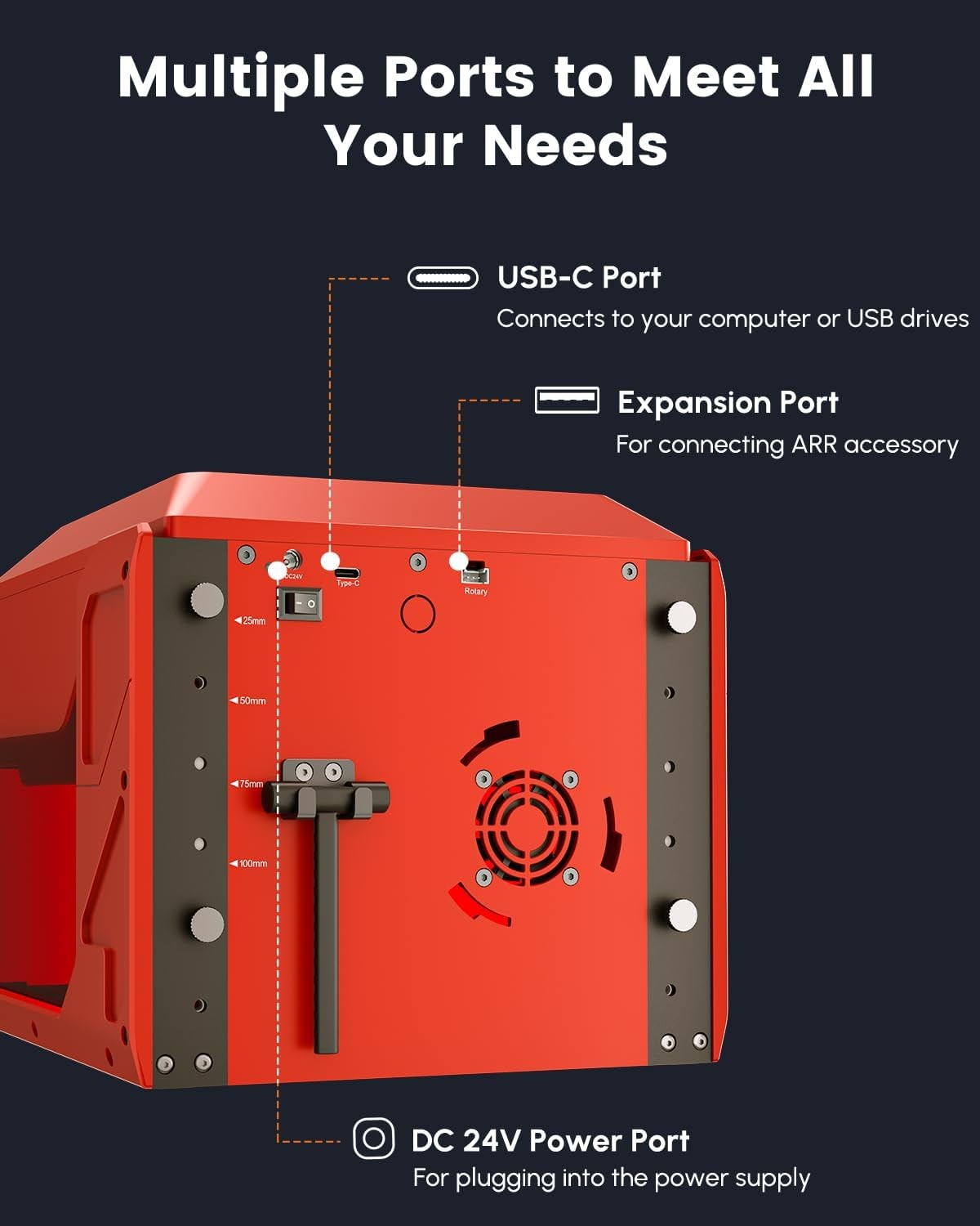 AlgoLaser 5W Laser Engraver Machine: Portable & Smart with 3.5" Touch Screen,...