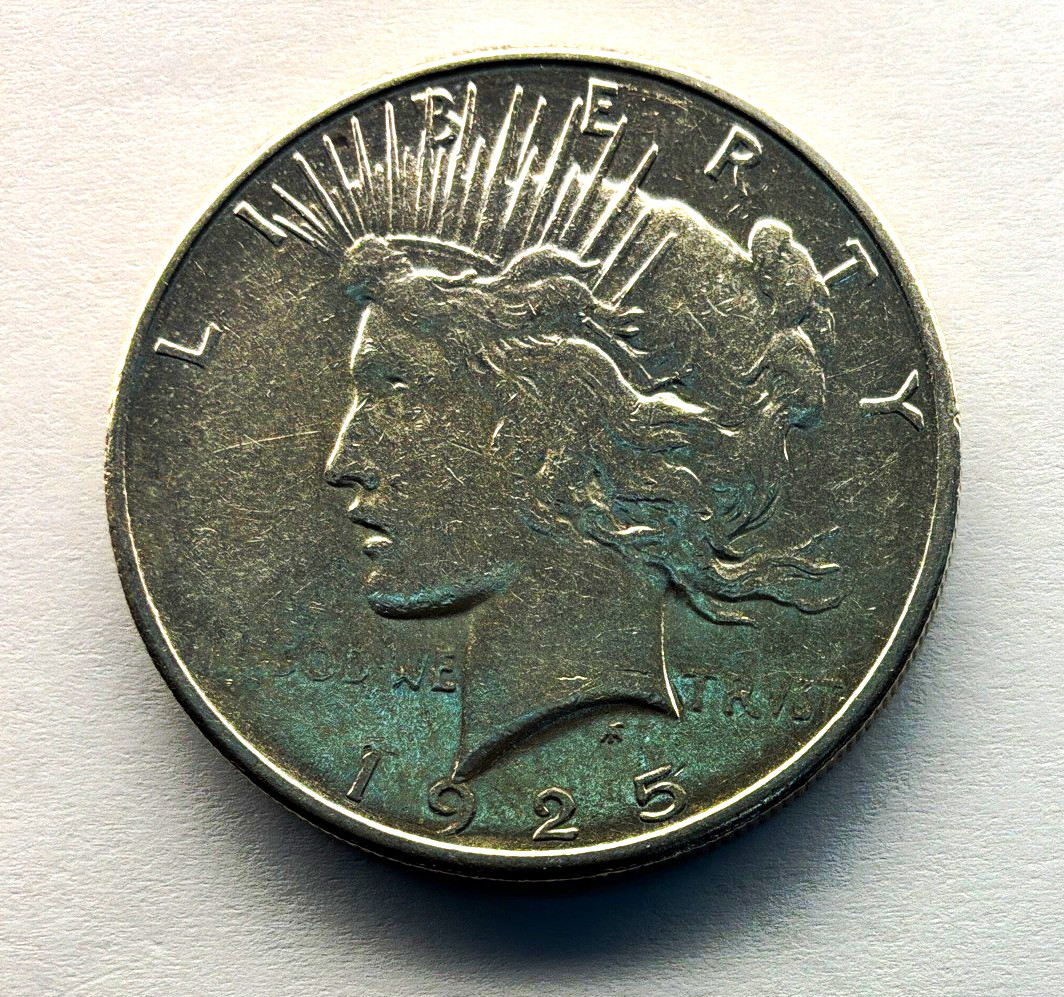 1925-S Peace US Silver Dollar $1 - 90% Silver San Francisco Mint Mark