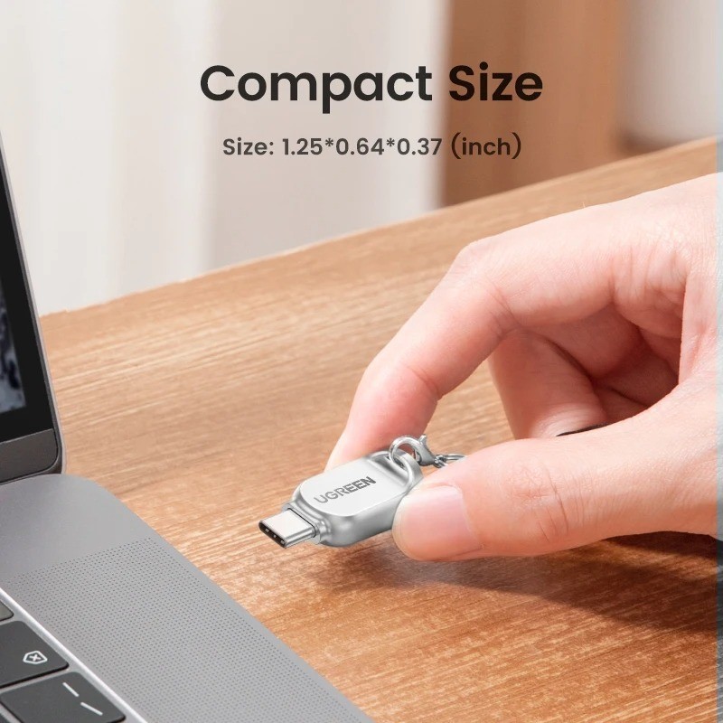 Card Reader USB-C to Micro SD TF Card OTG Adapter for Laptop PC Tablet Phone