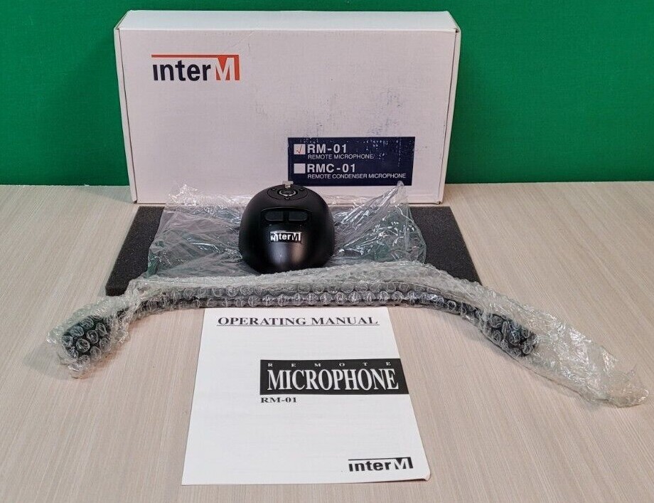 Inter-M RM-01 14 inch Gooseneck Microphone with Base NEW
