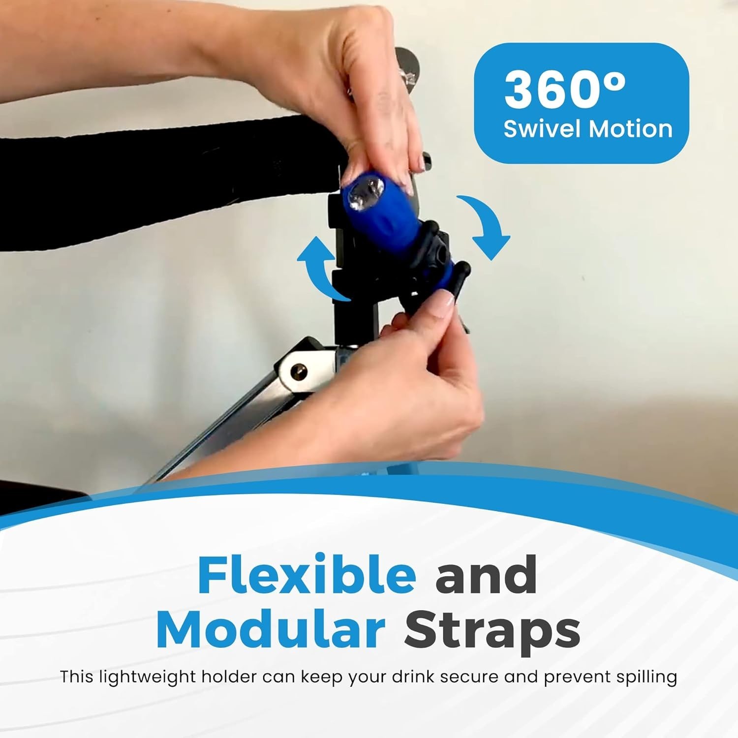 Versatile Mobility Accessory Pack - Phone, Hook, & Cup Holder for Freedom