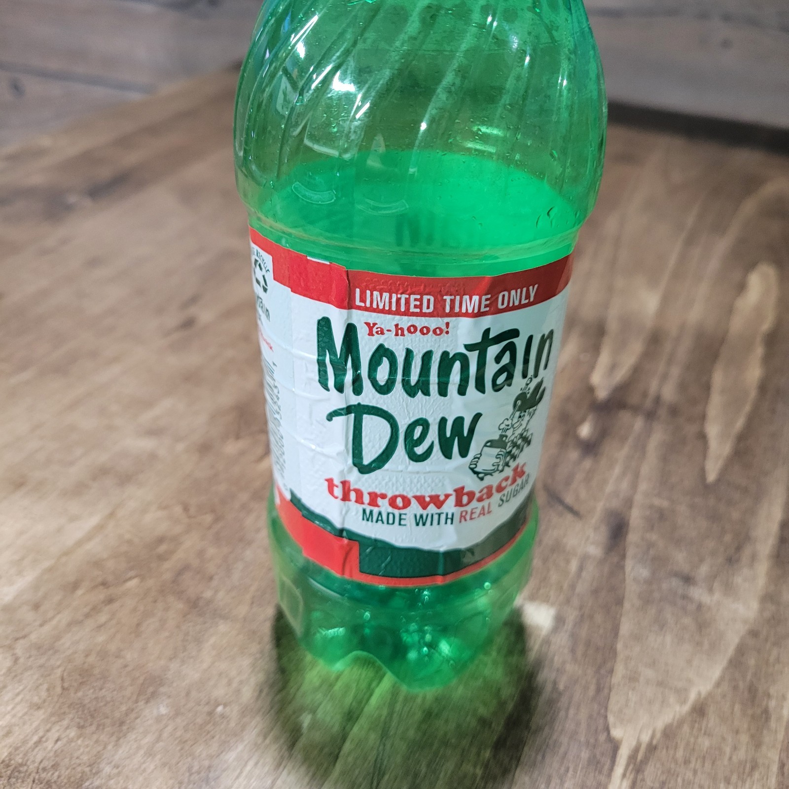 Mountain Dew Throwback Bottle Empty