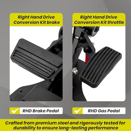 Right Hand Drive RHD Conversion Kit Gas and Brake Pedals Kit Passenger Side
