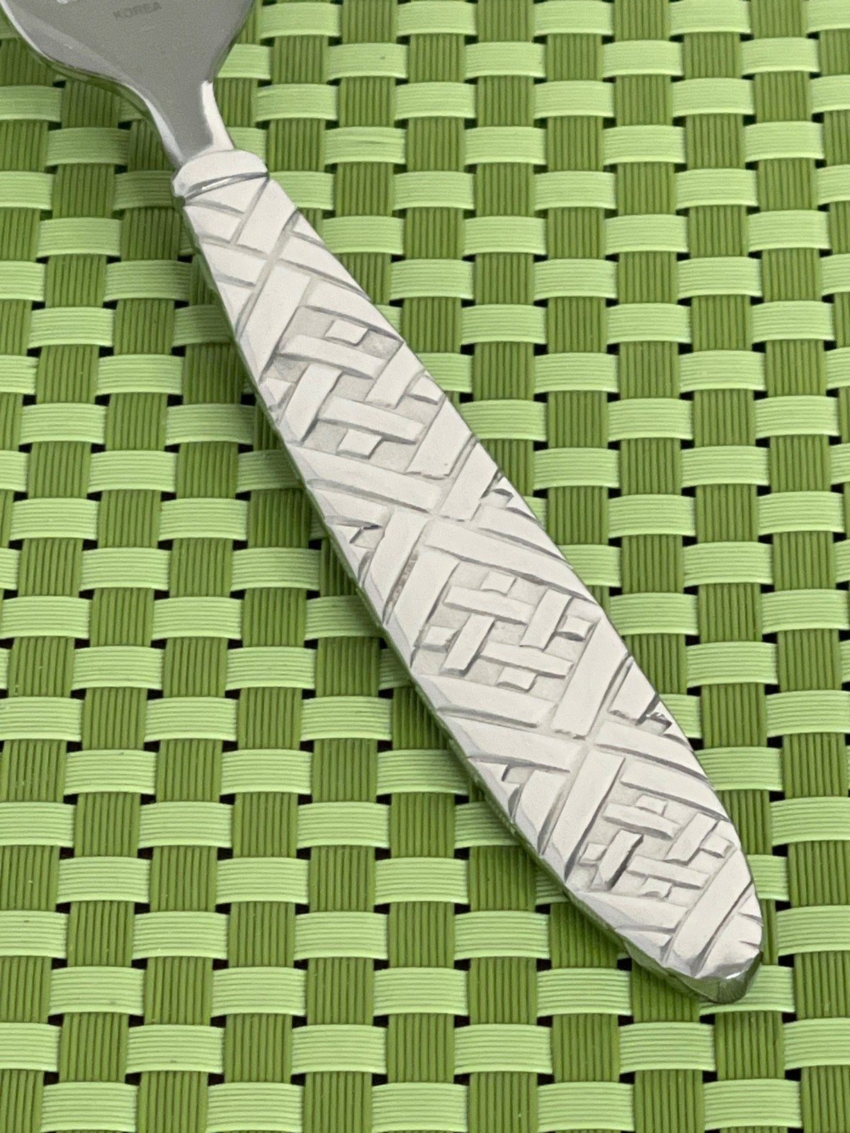 Reed & Barton ENGLISH BRAID Stainless Dinner Fork Glossy Flatware - 8 1/8"