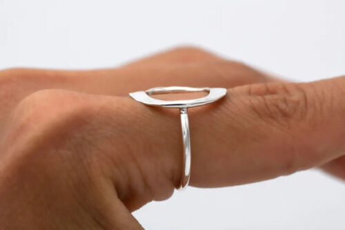 925 Sterling Silver Circle Ring, Band & Statement Ring Handmade Ring All Size