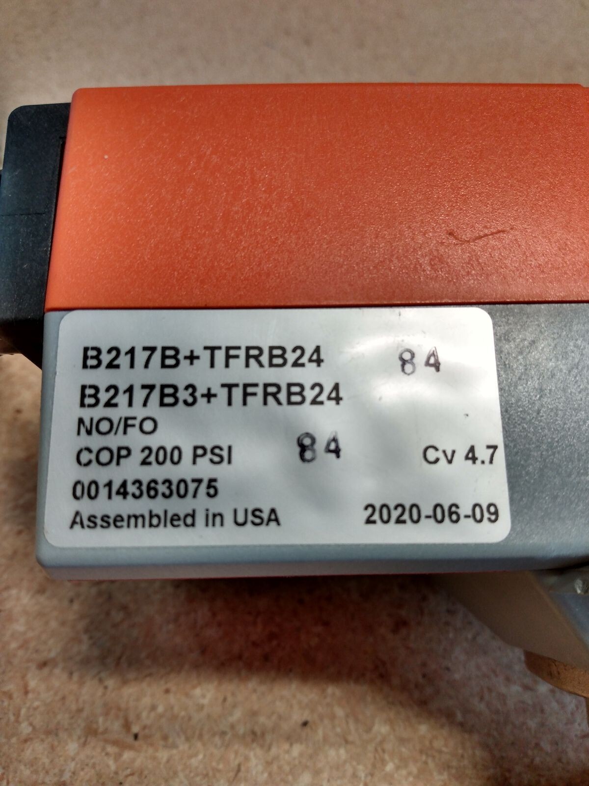 Belimo B217B+TFRB24 3/4" CV 4.7
