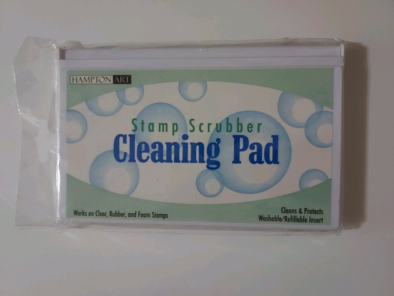 Hampton Art Stamp Scrubber Cleaning Pad Washable Refillable Bristle Pad 7.5"X4.5