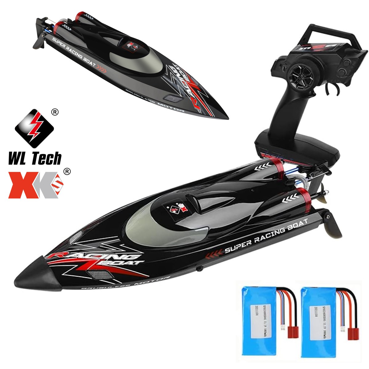WLtoys WL916 RC Boot 55km/h Brushless 2.4GHz with LED light Self-Righting NEW US
