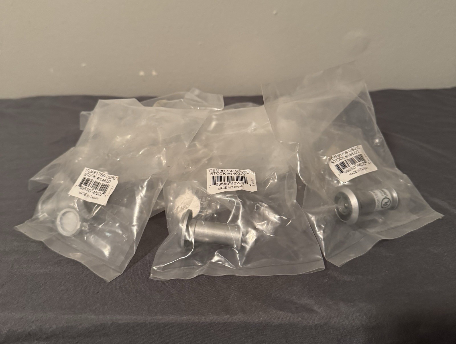 Lot of 12 Hager Fire Door Viewers 1759-US26D 190 Degree UL Rated - NEW
