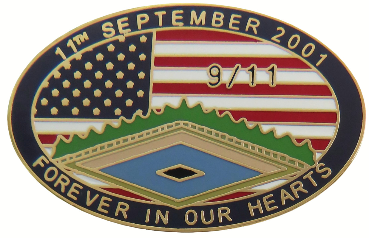 911 Memorial Garden Forever In Our Hearts Pin Badge
