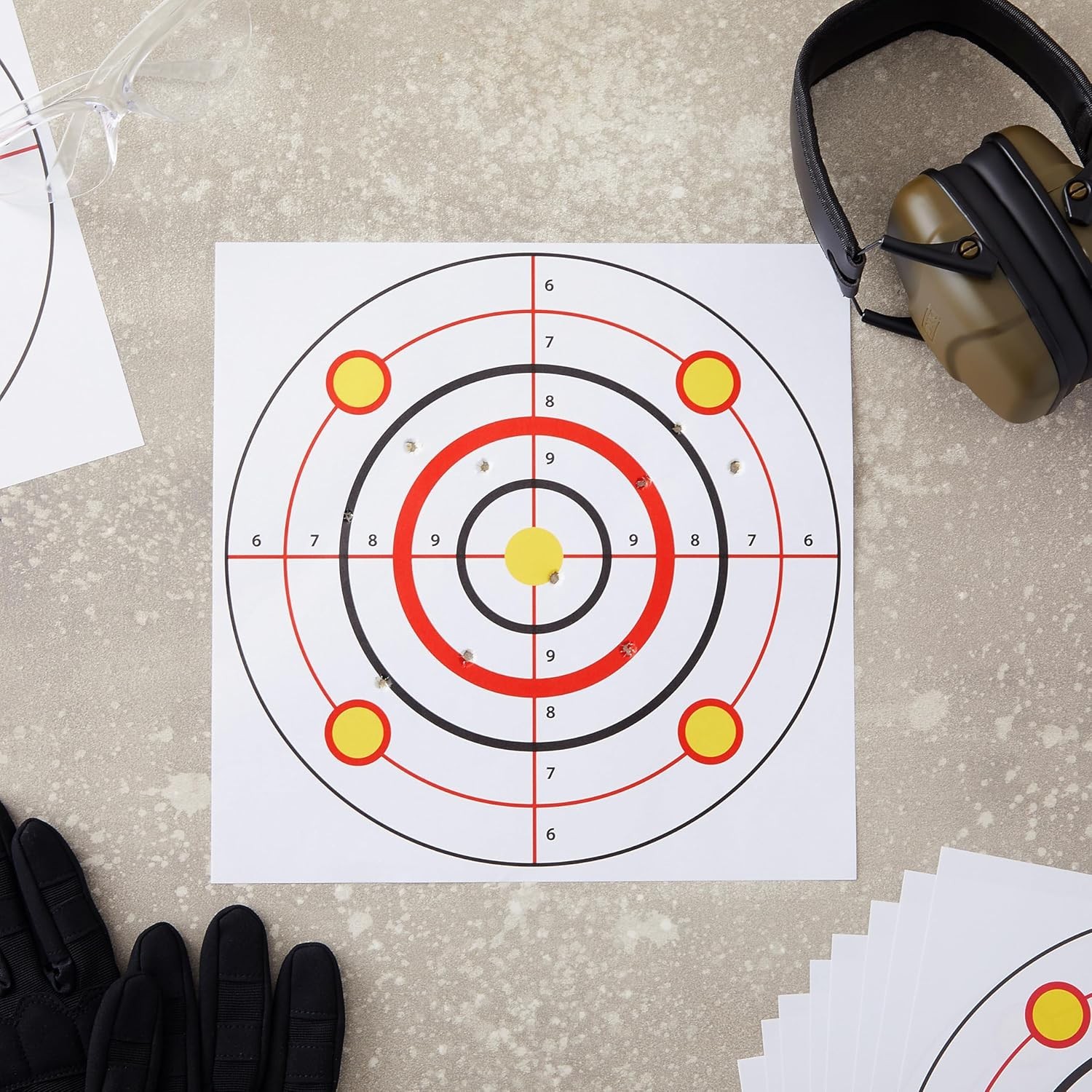 Juvale 50 Pack Paper Shooting Targets for Range - 11x11", Multicolor ...