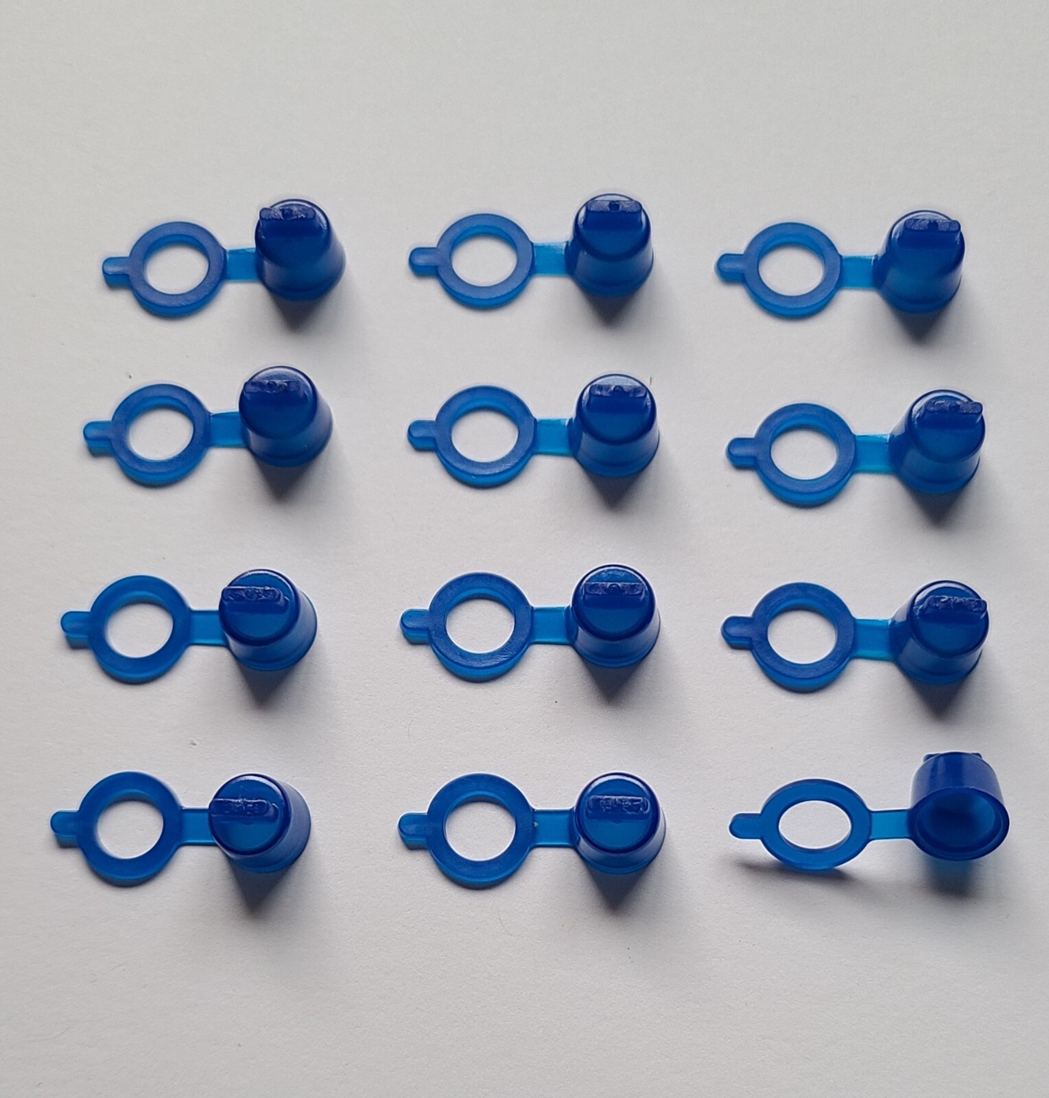 Grease Zerk Fitting Dust Caps Bright Blue Polyethylene 12 Each from USA SELLER!