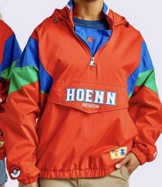 Pokemon x Target Starter Pullover Jacket Red Hoenn Region Size XXL 2XL IN HAND