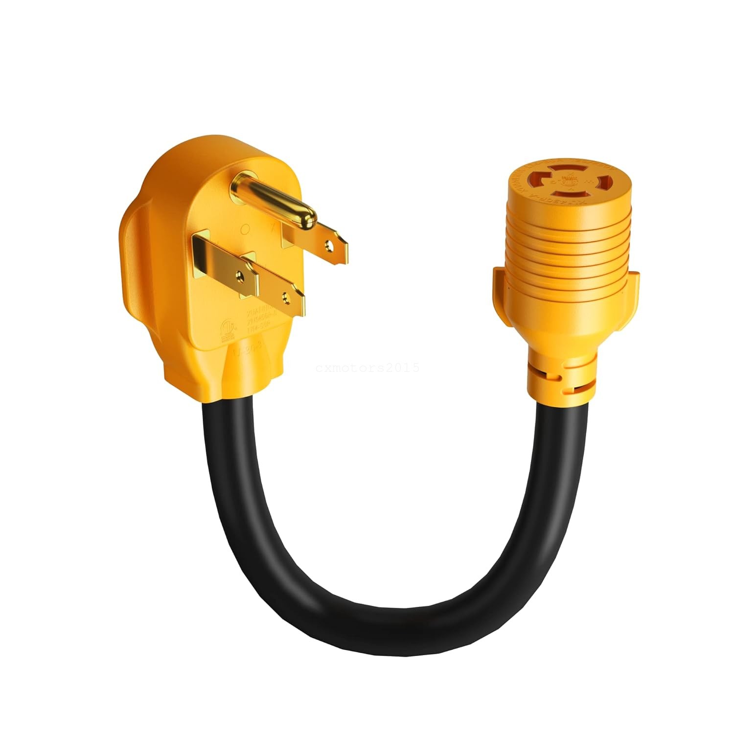 NEMA 14-50P to L14-30R Generator Adapter 50A 30A Twist Lock for Power Backup ETL