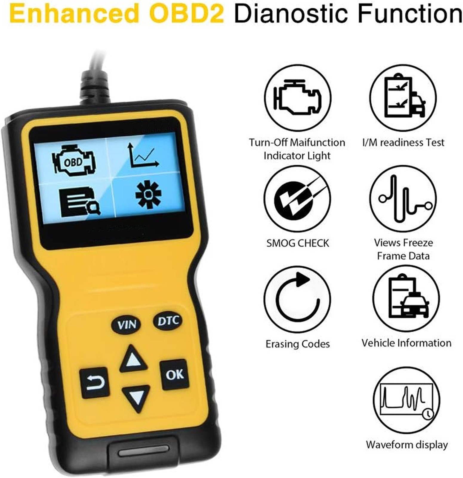 OBD2 Motorcycle Engine Fault Code Scanner Diagnostic Tool For Harley Davidson