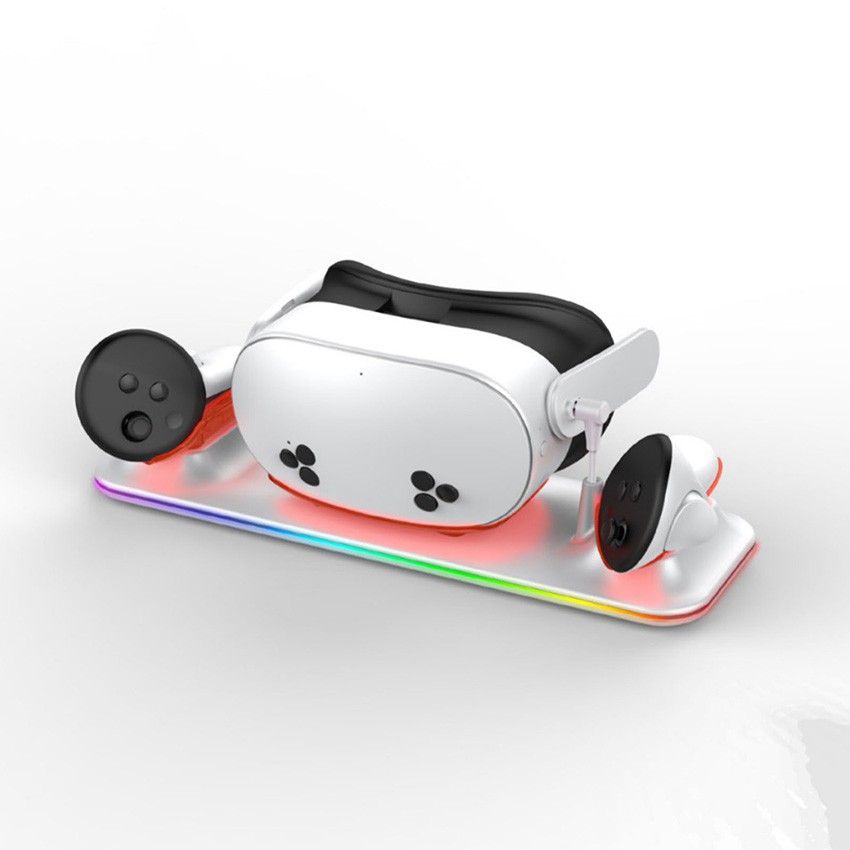 Wireless Magnetic Fast Charging Dock for Meta Quest 3S VR Headset Controller