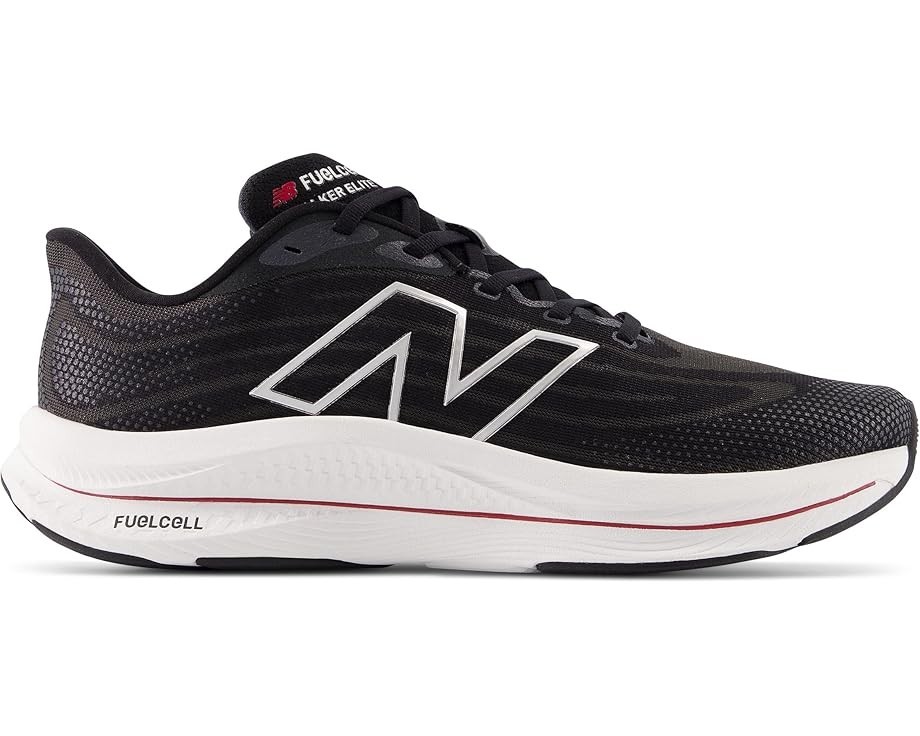 New Balance Men's SZ 18 WIDE FuelCell Walker Elite Sneakers in Black/Red