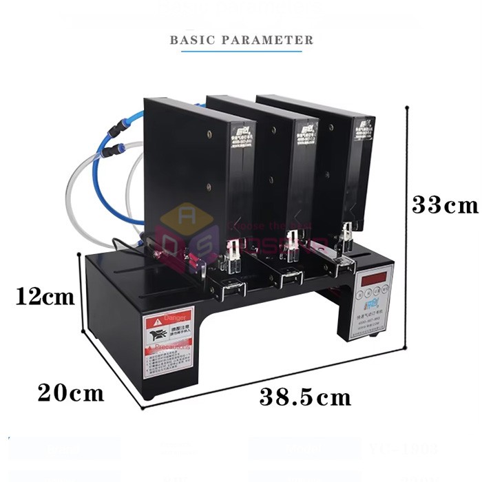 110V Three-head Pneumatic Stapler Binding Machine Automatic Electric Stapler