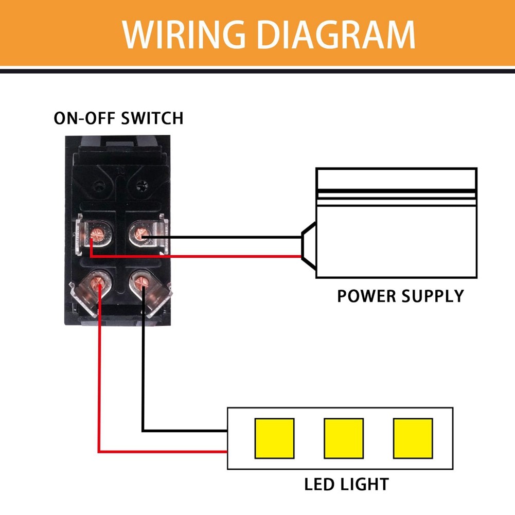 On/Off Switch 12V 20A 4 Pole DPST Rocker Switch Panel RV Light Switch f5063