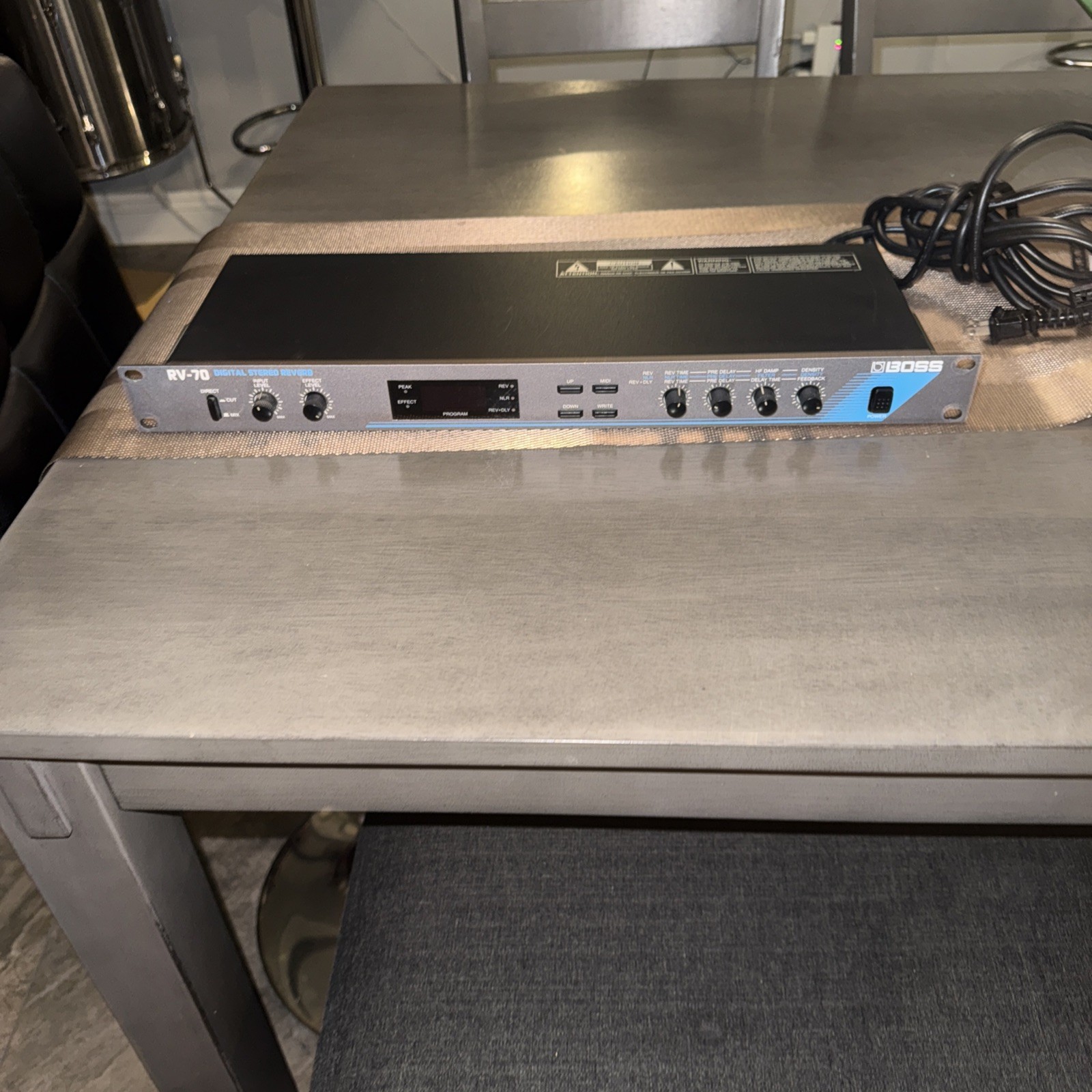 Boss RV-70, Digital Stereo Reverb, Vintage Rack TESTED WORKS