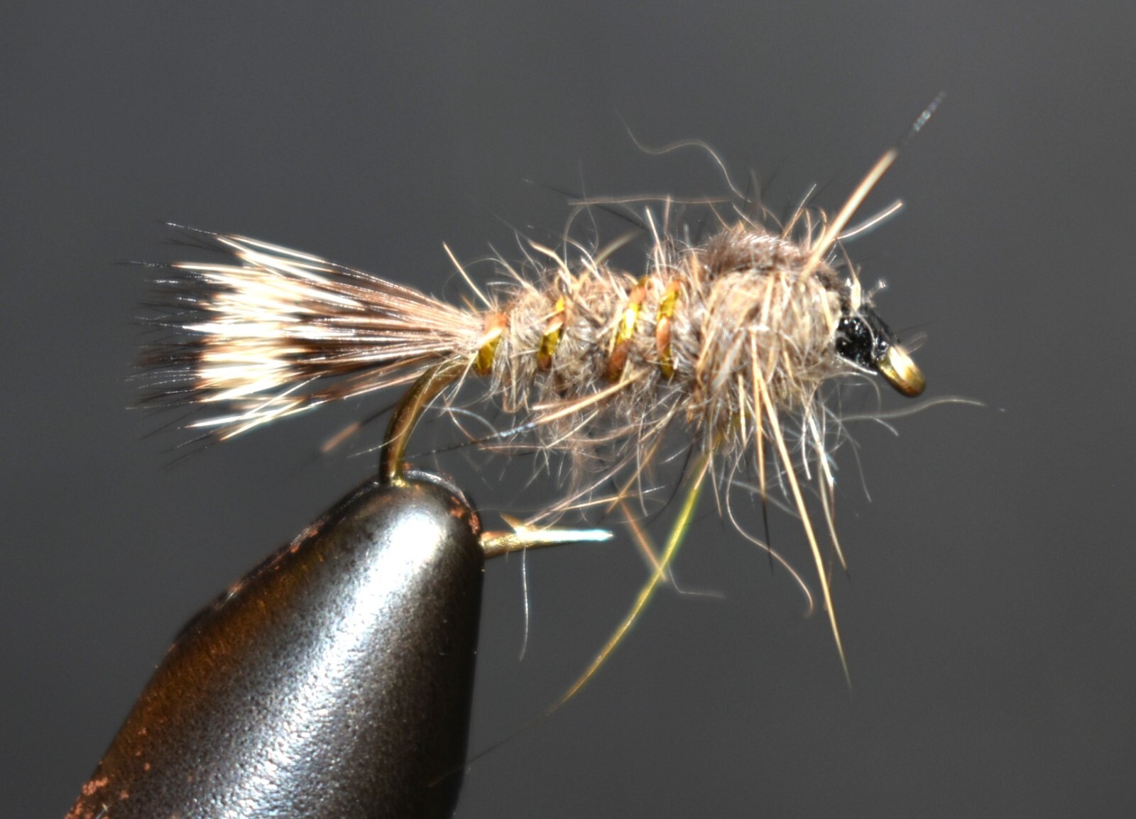 Hare's Ear Nymph NO BEAD Fly Fishing Flies, 1 Fly, You Choose Size