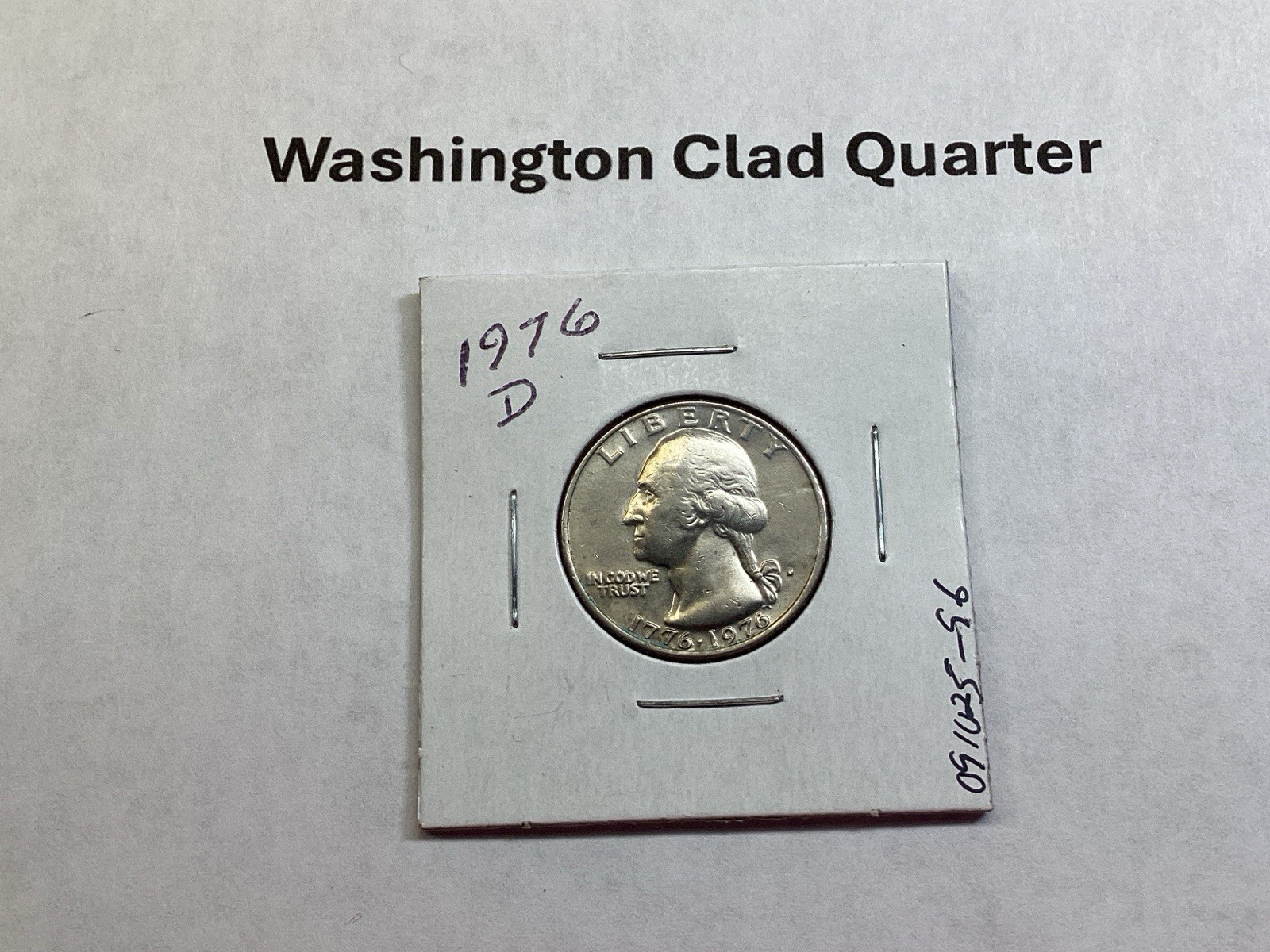 1976 D Washington Quarter in Fine Condition from Denver Mint 091025 96r